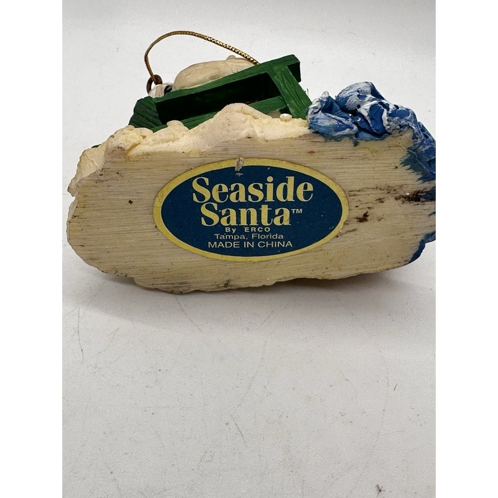 Seaside Santa by ERCO Beach Santa Ornament Sunglasses Florida Coastal‎ - Picture 6 of 7
